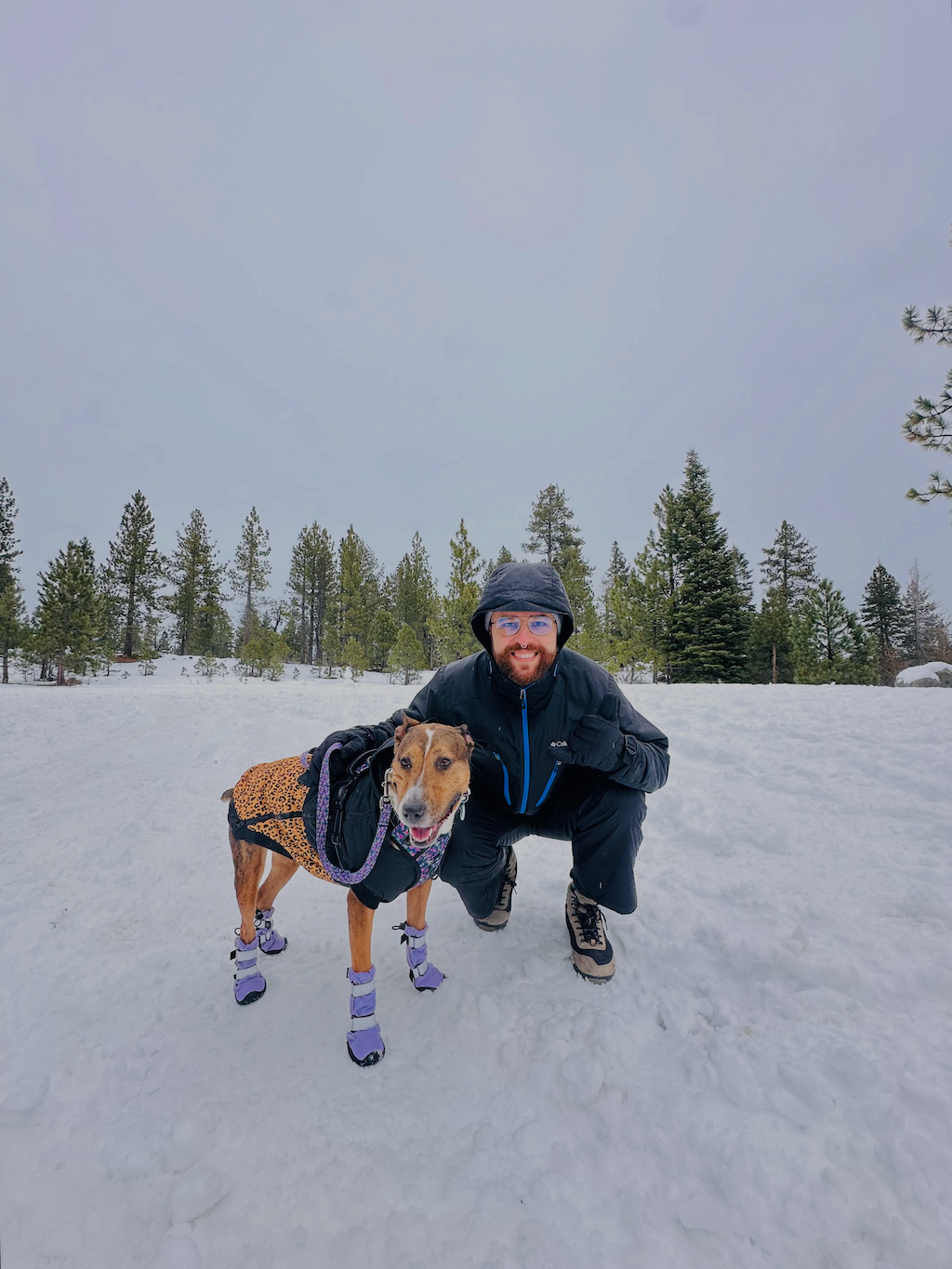Tiago with his dog Enola